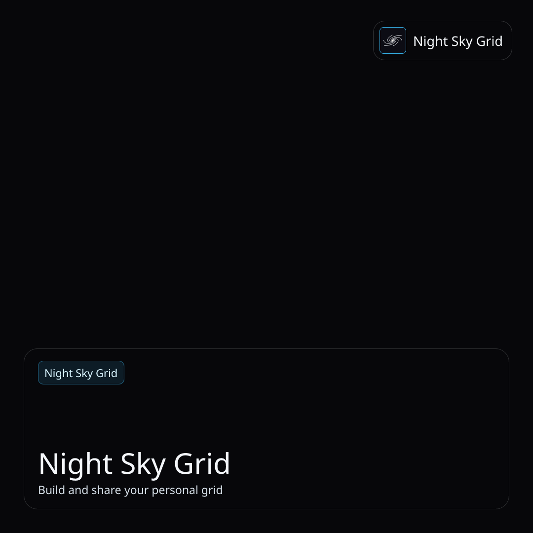 Grids | Night Sky Grid